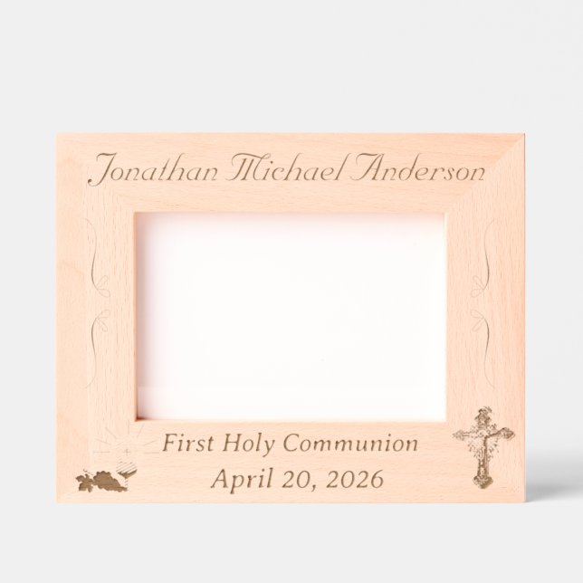 First Holy Communion Etched Frames (Front)