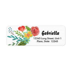 First Holy Communion Flower    Address Labels