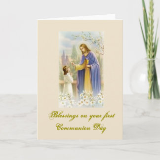 First Holy Communion - for Congratulations - Card