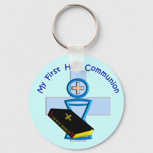 First Holy Communion Gifts for Kids Key Ring (Front)