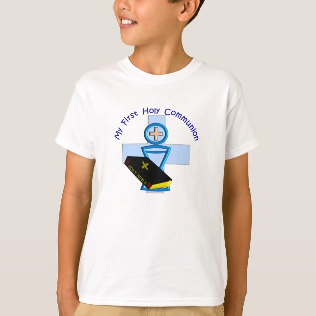 First Holy Communion Gifts for Kids T-Shirt (Front)