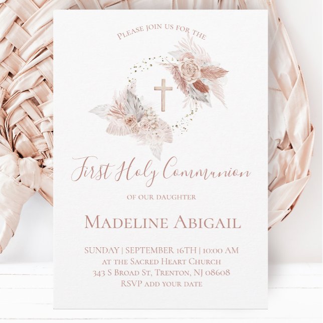 First Holy Communion girl Invitation (Creator Uploaded)