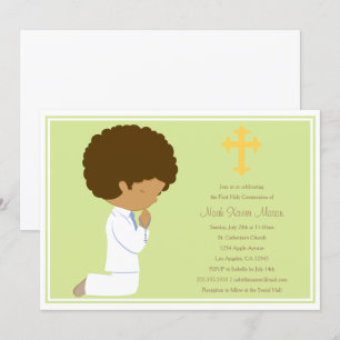 First Holy Communion - Green   Invitation