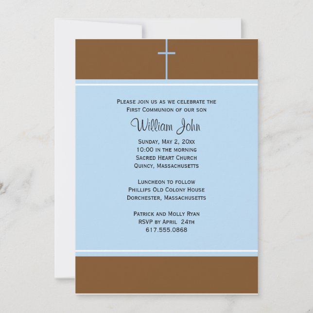 First Holy Communion Invitation (Front)