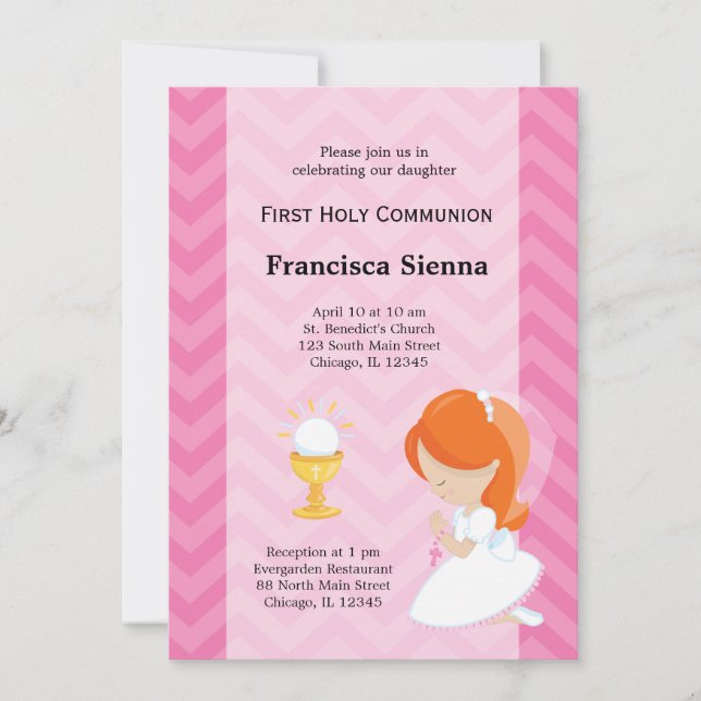 First Holy Communion Invitation (Front)