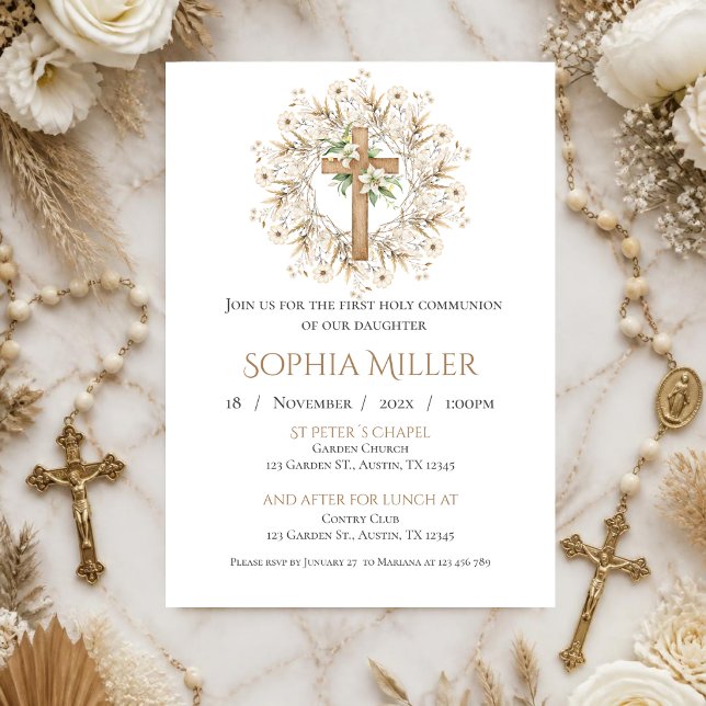 First Holy Communion Invitation (Creator Uploaded)