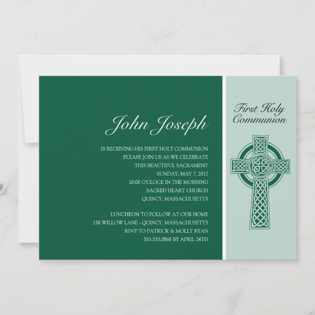First Holy Communion Invitation (Front)