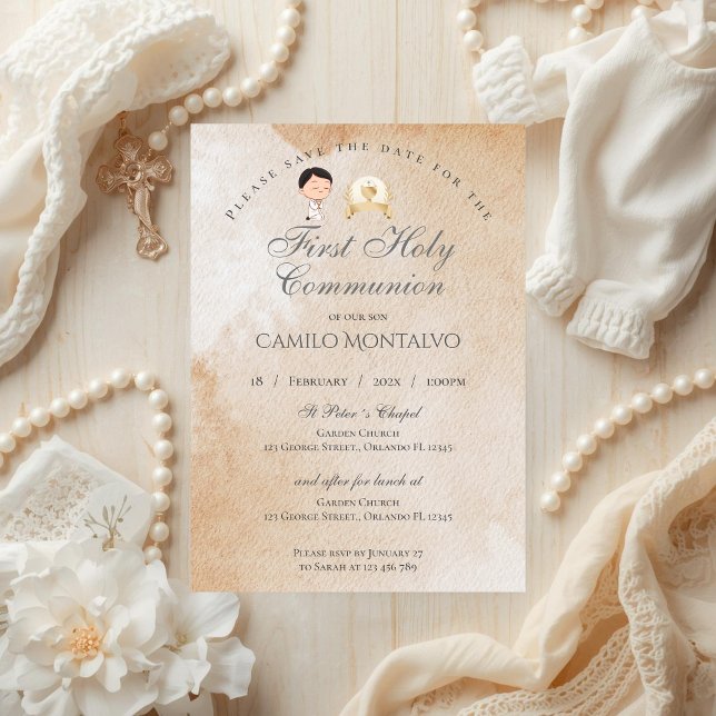 First Holy Communion Invitation for Boy (Creator Uploaded)