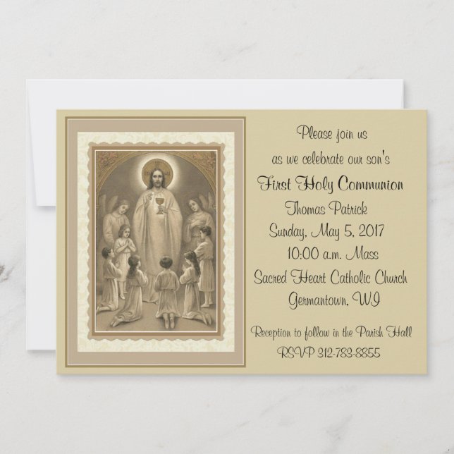 First Holy Communion Invitations (Front)
