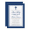 First Holy Communion Navy Blue Silver