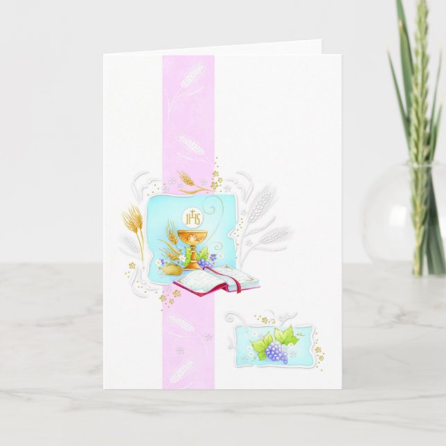 First Holy communion or confirmation Card (Front)