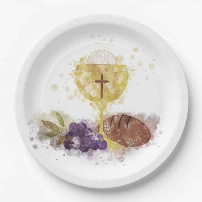 First Holy Communion    Paper Plate (Front)