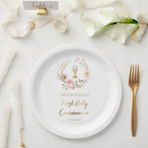First Holy Communion Paper Plate