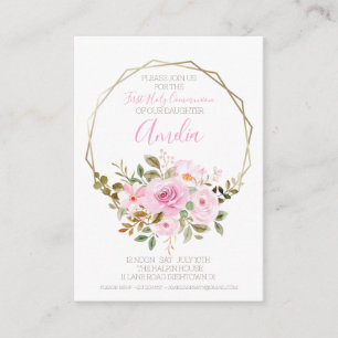 First Holy Communion Party Invitation 