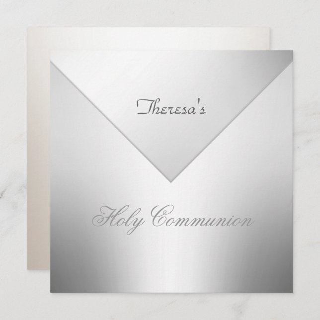 First Holy Communion Party Invitation (Front/Back)