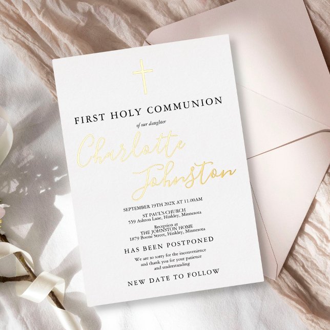 First Holy Communion Postponed New Date (Creator Uploaded)