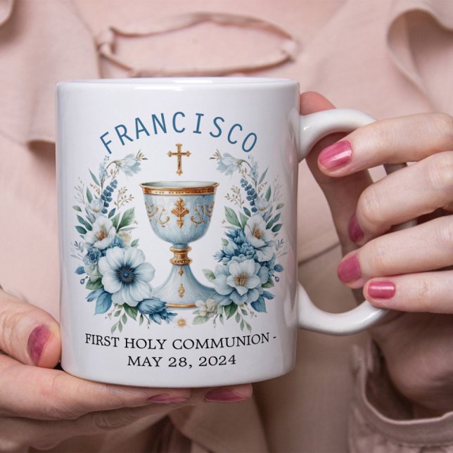First Holy Communion Religious event Floral Coffee Mug (Creator Uploaded)