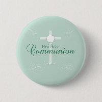 First Holy Communion, Script in Soft Green