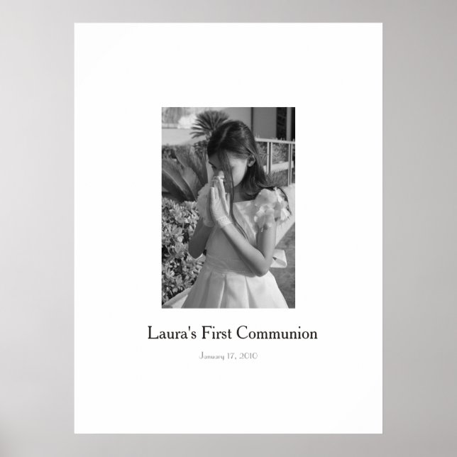 First Holy Communion Sign In Party Board (Front)