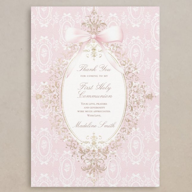First Holy Communion thank you card (Creator Uploaded)