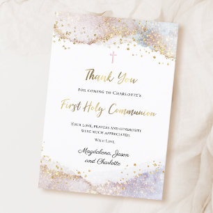 First Holy Communion thank you card