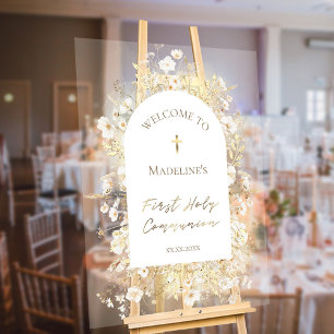 First Holy Communion welcome Acrylic Sign