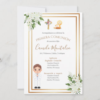 First Holy Comunnion Invitation