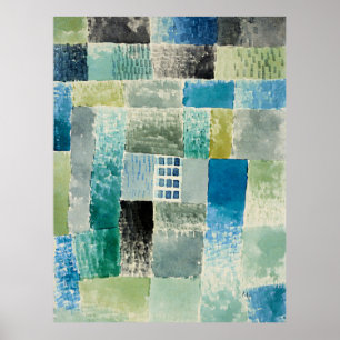 First House in a Settlement by Paul Klee, Poster
