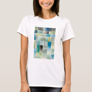First house in a settlement painting by Paul Klee T-Shirt