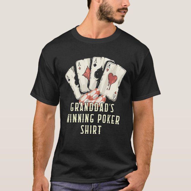 First I Poker then I Poke Her Card Game Couples Po T-Shirt (Front)