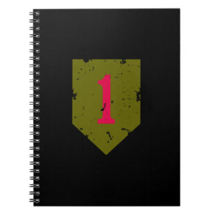 First Infantry Division "Big Red One" Distressed Notebook