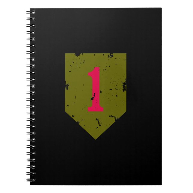 First Infantry Division "Big Red One" Distressed Notebook (Front)