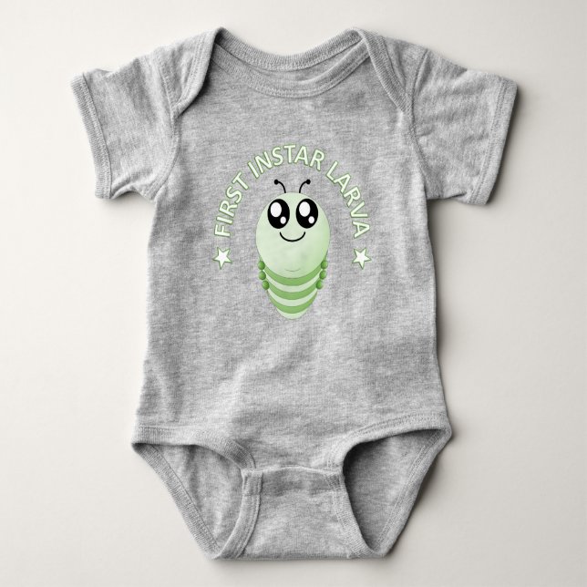 First Instar Larva Baby Bodysuit (Front)