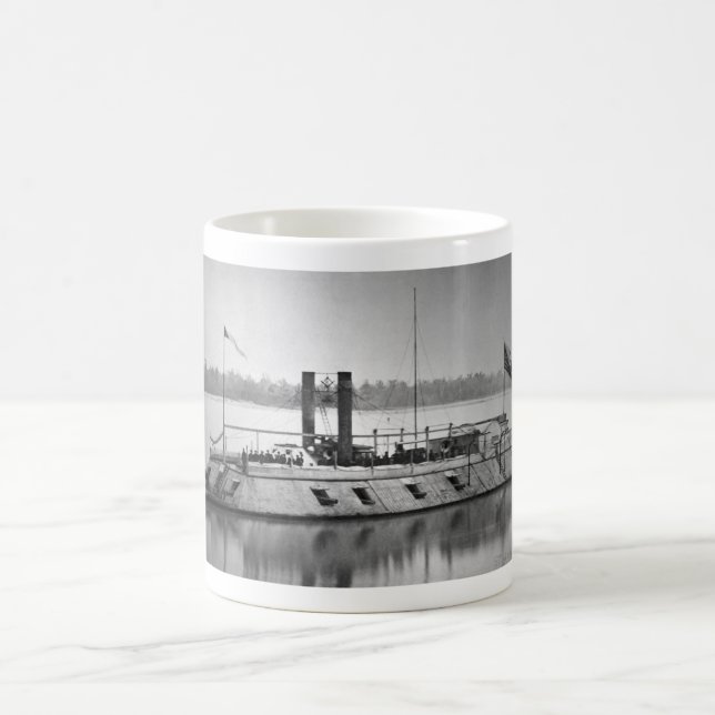 First ironclad gunboat_War Image Coffee Mug (Center)