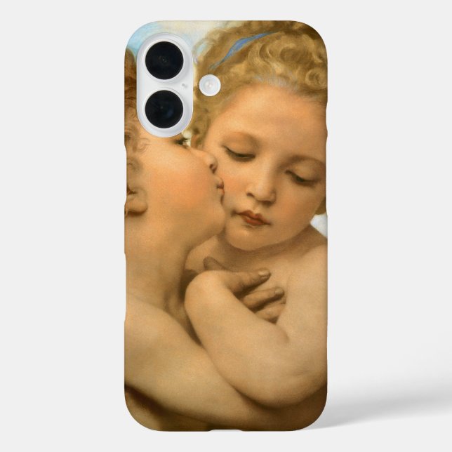 First Kiss (angel detail) by Bouguereau Case-Mate iPhone Case (Back)