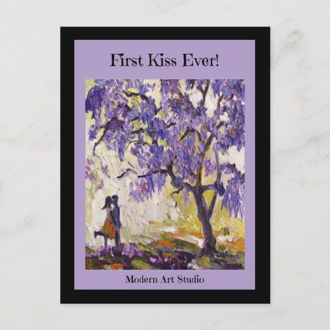 First Kiss Ever! Postcard (Front)