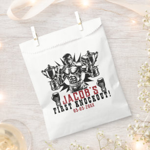 First Knockout Boxing Birthday Party Favour Bag