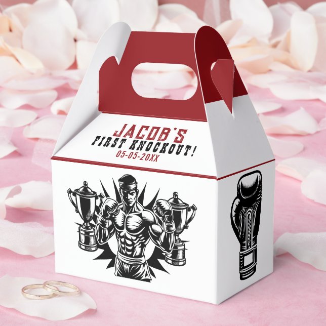 First Knockout Boxing Birthday Party Favour Box (Wedding)