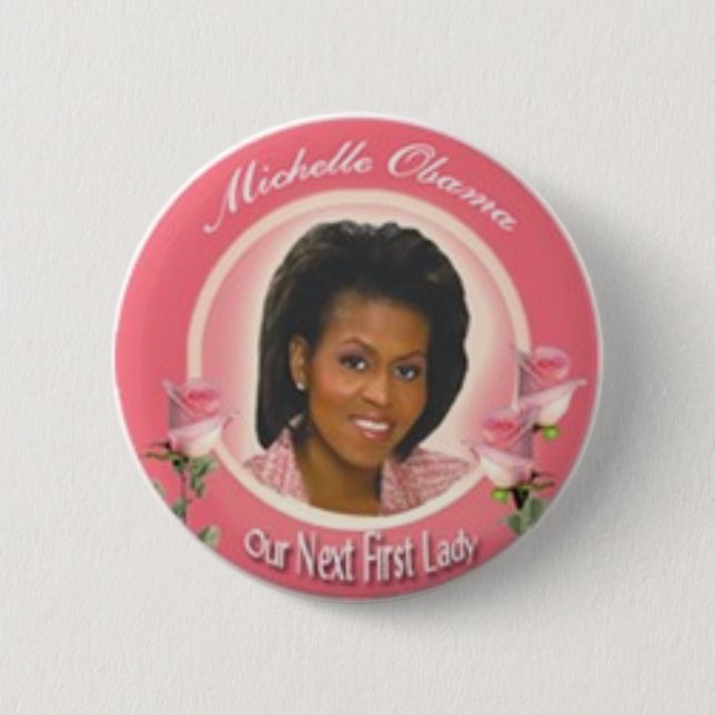 First Lady 6 Cm Round Badge (Front)
