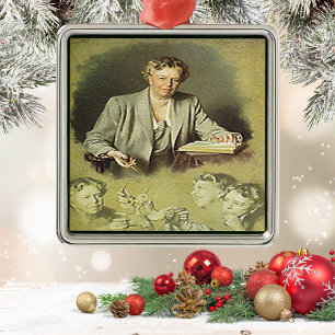 First Lady Anna Eleanor Roosevelt Metal Tree Decoration