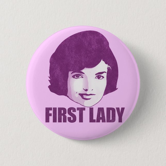 First Lady Jackie O  Button (Front)