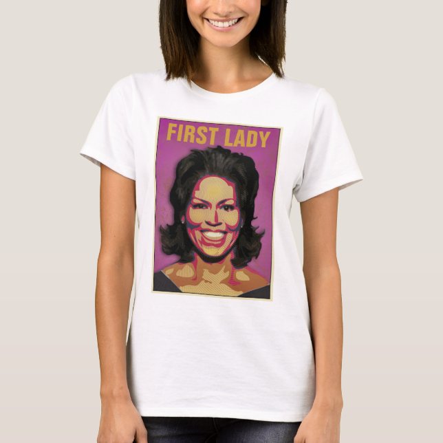 First Lady Michelle Obama - Customisable T-Shirt (Front)
