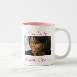 First Lady  Michelle Obama - Customised Two-Tone Coffee Mug