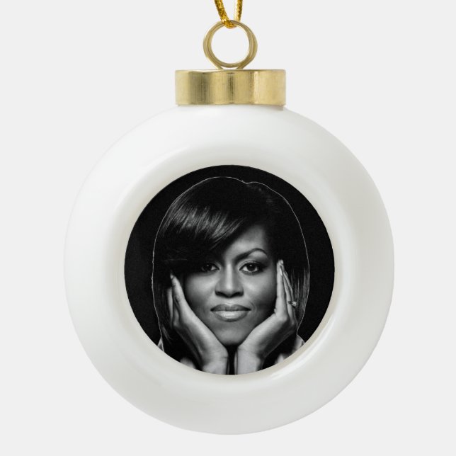 FIRST LADY MICHELLE OBAMA ornament (Front)
