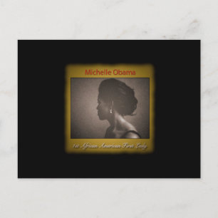 FIRST LADY MICHELLE OBAMA POSTCARD