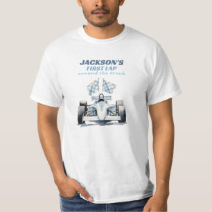 First Lap Around The Track Race Car 1st Birthday T-Shirt
