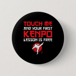 First Lesson Free American Kenpo Karate - Karateka 6 Cm Round Badge
