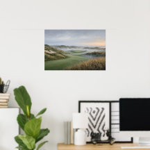 First Light Fairway Golf Poster
