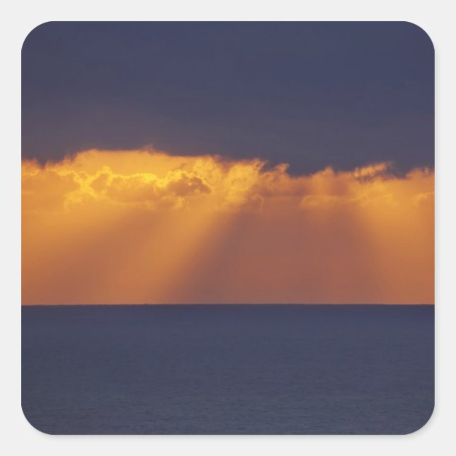 First Light over Tasman Sea, Australia Square Sticker (Front)