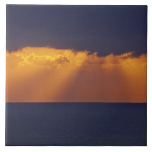 First Light over Tasman Sea, Australia Tile